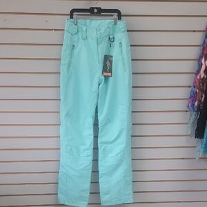 Women's Mint Green Snow Pants